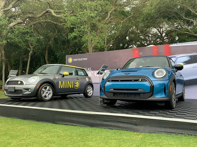 MINI Cooper SE实拍 格栅造型调整/内配大尺寸屏幕-图1