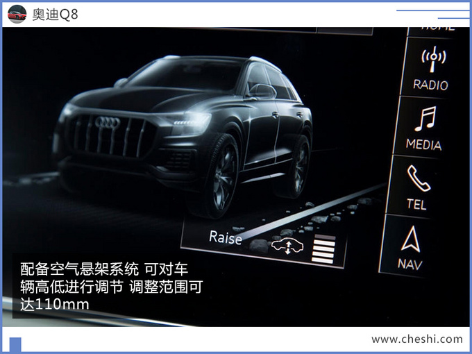 奥迪Q8轿跑SUV 9月上市 63万起售/尺寸超奔驰GLE-图8