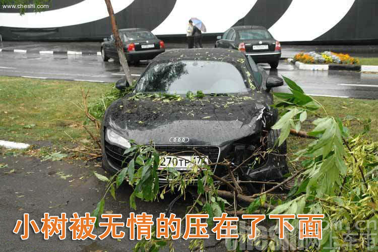 奥迪R8车祸