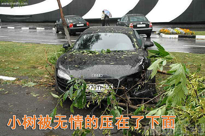 奥迪R8车祸