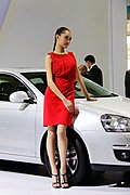 车展美腿模特