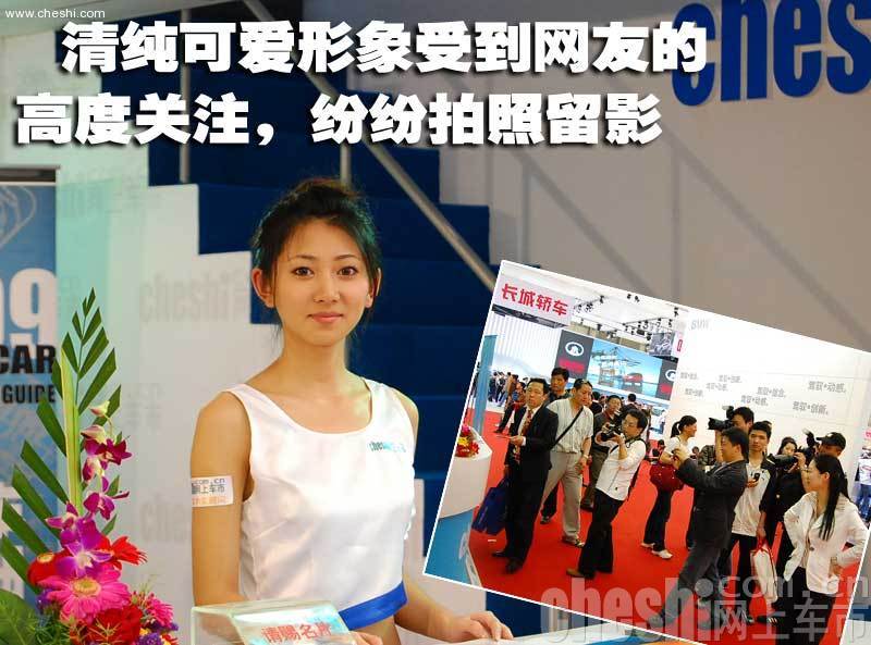 09上海车展网上车市展台美女