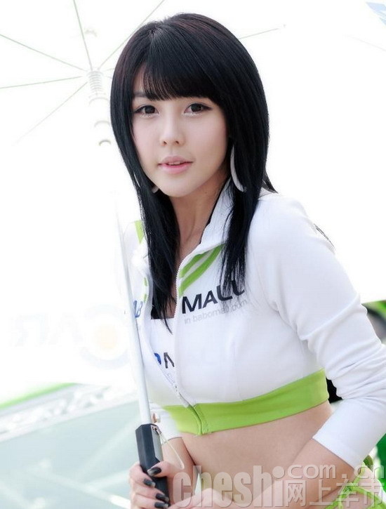 靓丽韩国性感的车模美女