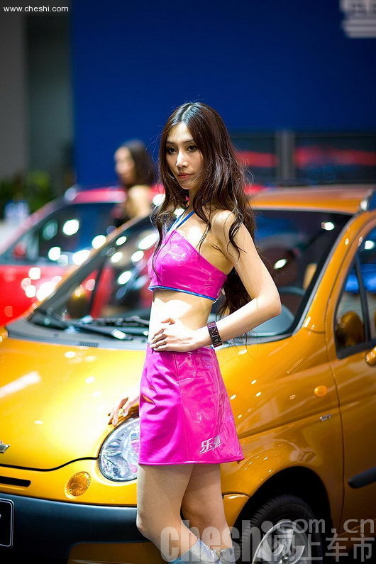2008 北京車展上漂亮的車模真不少
