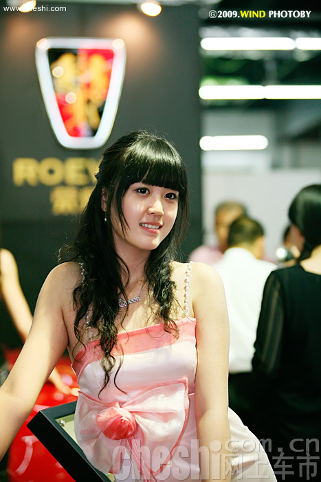 美女车模