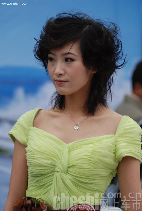 靓丽车模
