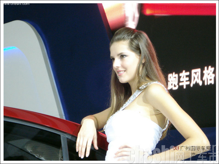 靓丽车模