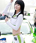 靓丽韩国性感的车模美女