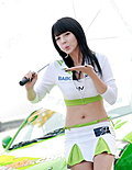 靓丽韩国性感的车模美女
