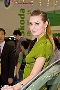 靓丽性感的欧美车模
