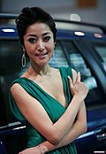 2009广州车展车模瞬间表情