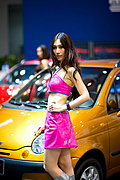 2008 北京車展上漂亮的車模真不少