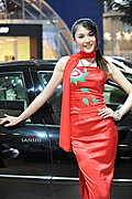 2008 北京車展上漂亮的車模真不少