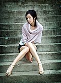 迷人的汽车可人女郎