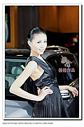 2009年济南车展高贵BENZ美女车模