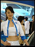 靓丽车模