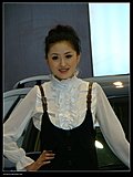 靓丽车模