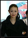靓丽车模