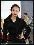 靓丽车模