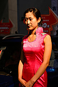 靓丽车模