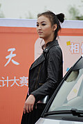 靓丽车模