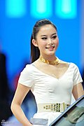 靓丽车模