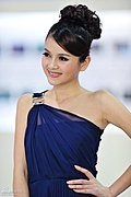 靓丽车模