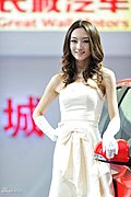 靓丽车模