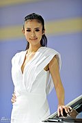 靓丽车模
