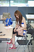 [黄美姬车展] racing gril~~!