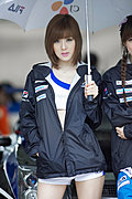 [黄美姬车展] racing gril~~!