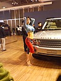 靓丽车模