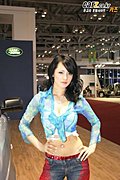 靓丽车模