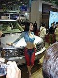 靓丽车模