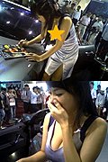 靓丽车模