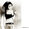 靓丽车模