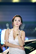 靓丽车模