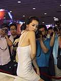 靓丽车模