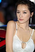 靓丽车模
