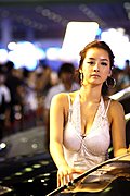 靓丽车模