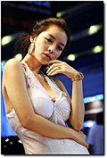 靓丽车模