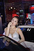靓丽车模