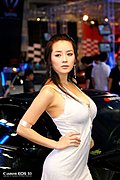 靓丽车模