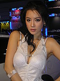 靓丽车模