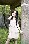 靓丽车模