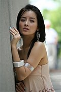 靓丽车模