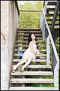 靓丽车模