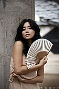 靓丽车模