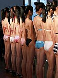 北京车展模特培训现场