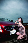 豹纹美女与VOLVO 
